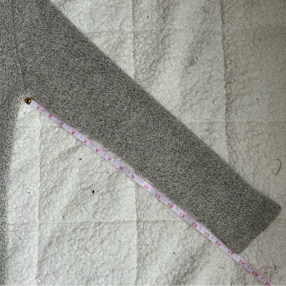MONTEAU Gray Knit Cardigan Sweater Open Front - Picture 7 of 14